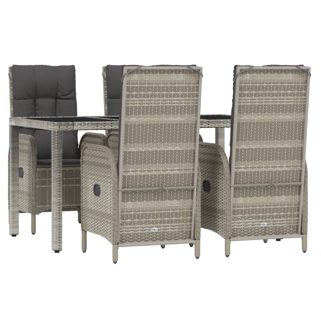 8720845819606_g_en_hd_1 vidaXL 5 Piece Garden Dining Set with Cushions Grey Poly Rattan - Image 3