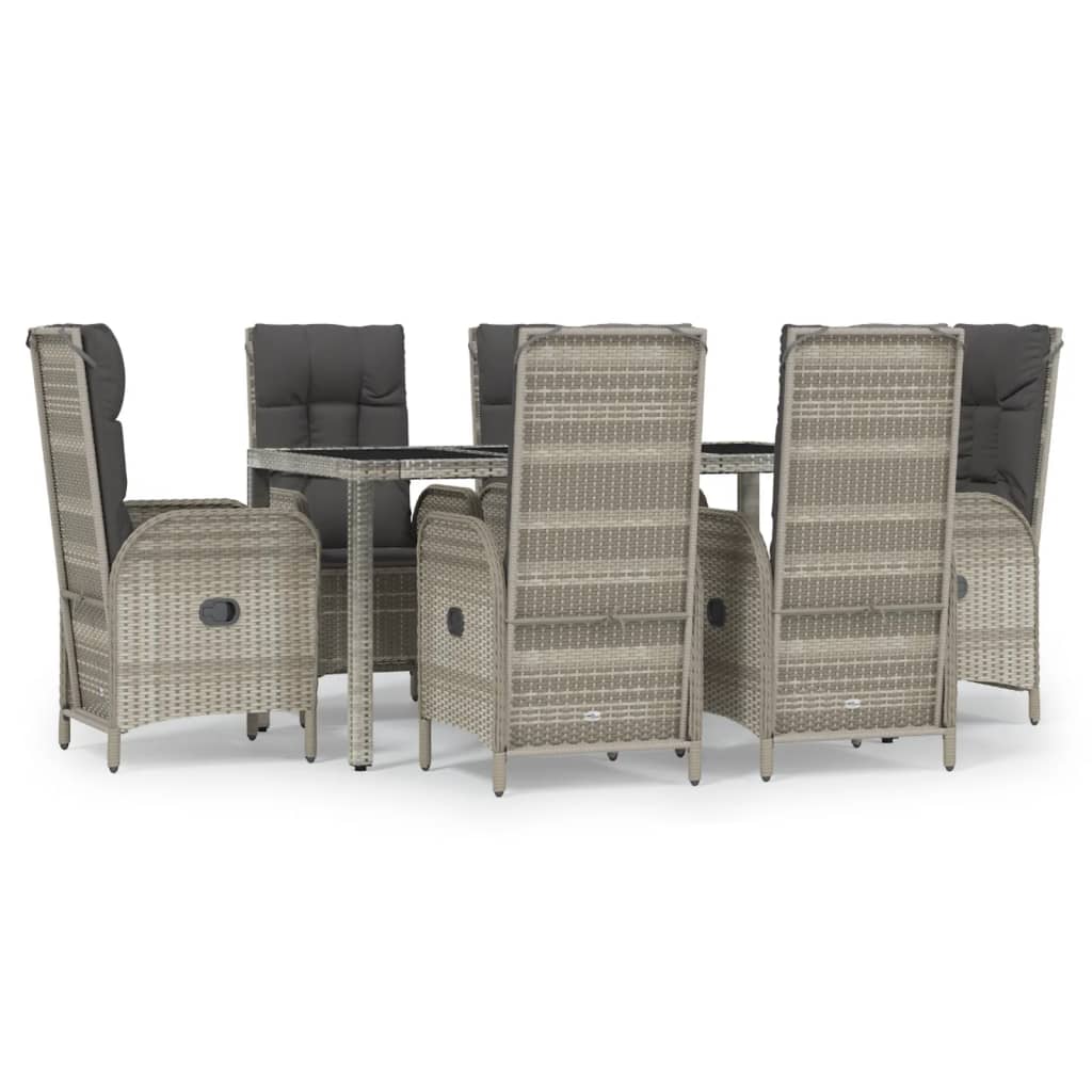 8720845819613_a_en_hd_1 vidaXL 7 Piece Garden Dining Set with Cushions Grey Poly Rattan - Image 2