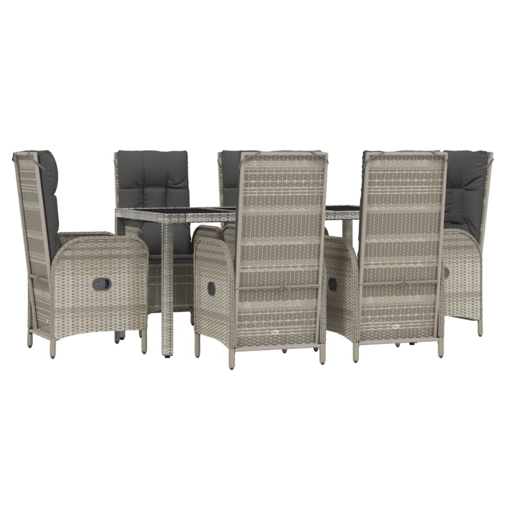 8720845819613_g_en_hd_1 vidaXL 7 Piece Garden Dining Set with Cushions Grey Poly Rattan - Image 3