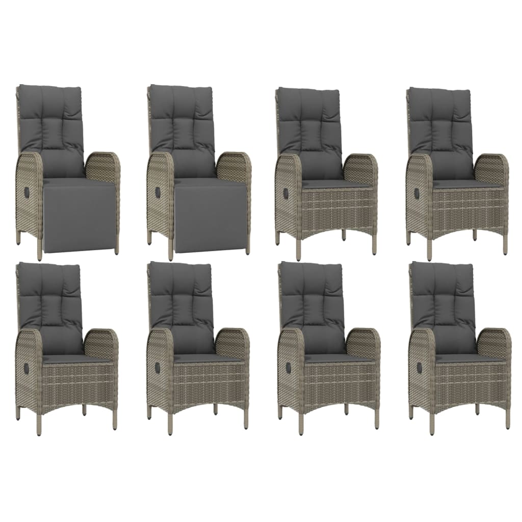 8720845819637_g_en_hd_2 vidaXL 9 Piece Garden Dining Set with Cushions Grey Poly Rattan - Image 4
