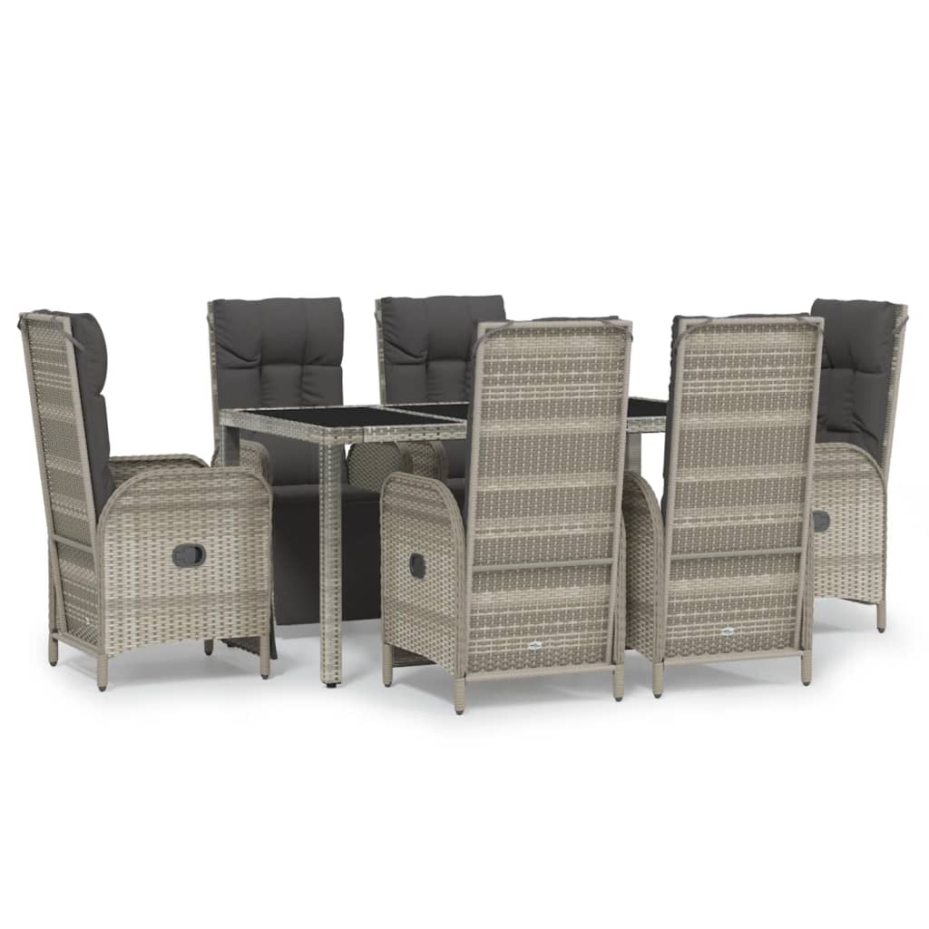 8720845819675_a_en_hd_1 vidaXL 7 Piece Garden Dining Set with Cushions Grey Poly Rattan - Image 2