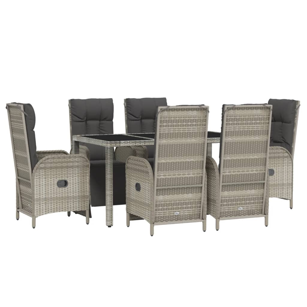 8720845819675_g_en_hd_1 vidaXL 7 Piece Garden Dining Set with Cushions Grey Poly Rattan - Image 3