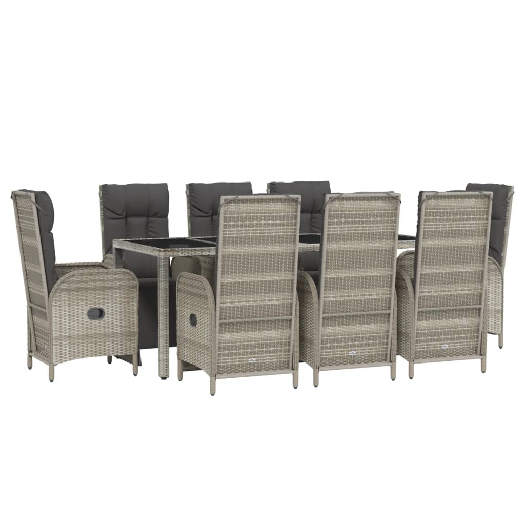 8720845819699_g_en_hd_1 vidaXL 9 Piece Garden Dining Set with Cushions Grey Poly Rattan - Image 3