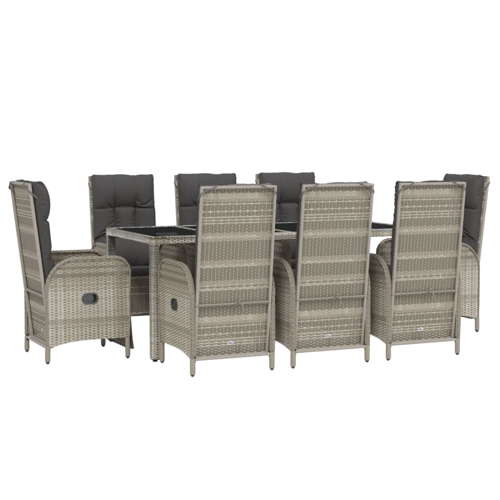 8720845819729_g_en_hd_1 vidaXL 9 Piece Garden Dining Set with Cushions Grey Poly Rattan - Image 3