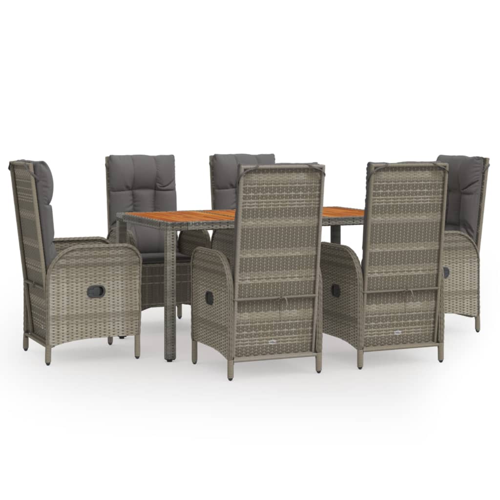 8720845819767_a_en_hd_1 vidaXL 7 Piece Garden Dining Set with Cushions Grey Poly Rattan - Image 2