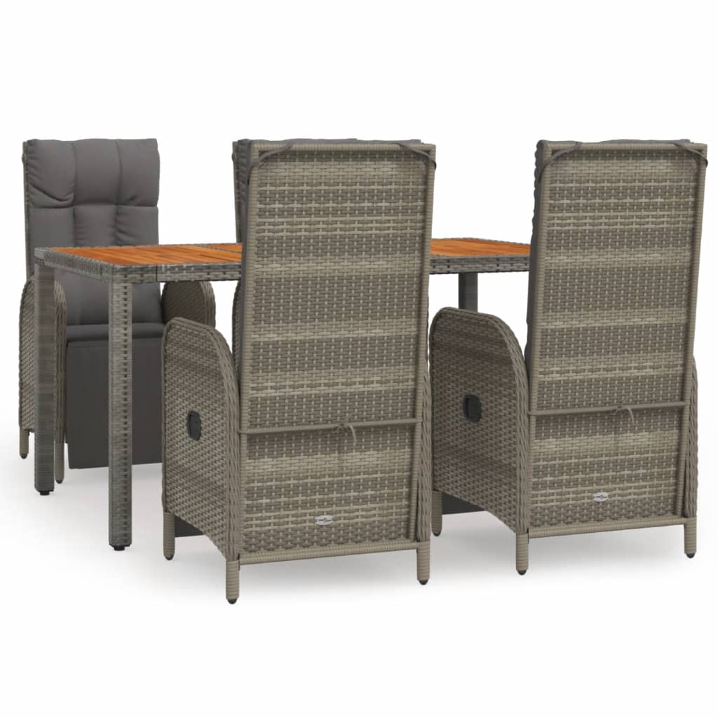 8720845819811_a_en_hd_1 vidaXL 5 Piece Garden Dining Set with Cushions Grey Poly Rattan - Image 2