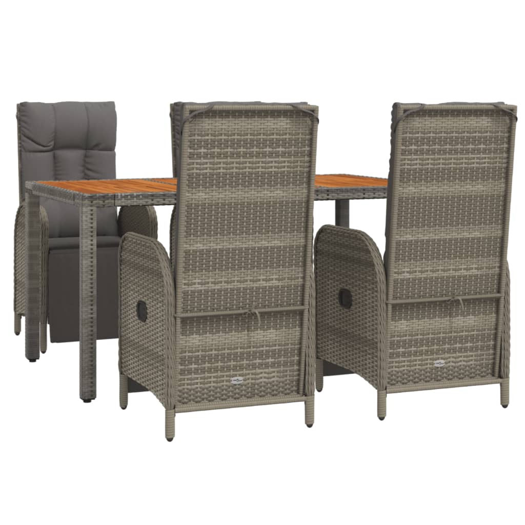 8720845819811_g_en_hd_1 vidaXL 5 Piece Garden Dining Set with Cushions Grey Poly Rattan - Image 3
