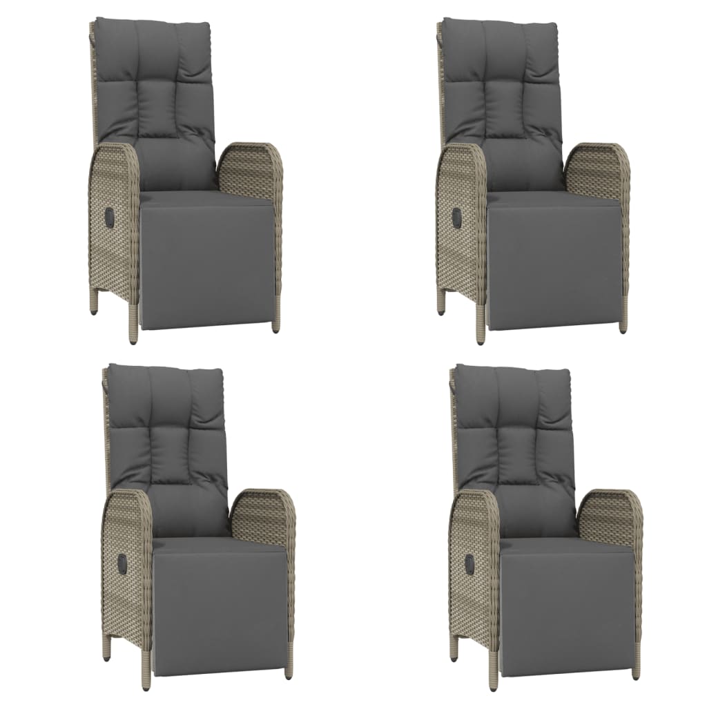 8720845819811_g_en_hd_2 vidaXL 5 Piece Garden Dining Set with Cushions Grey Poly Rattan - Image 4
