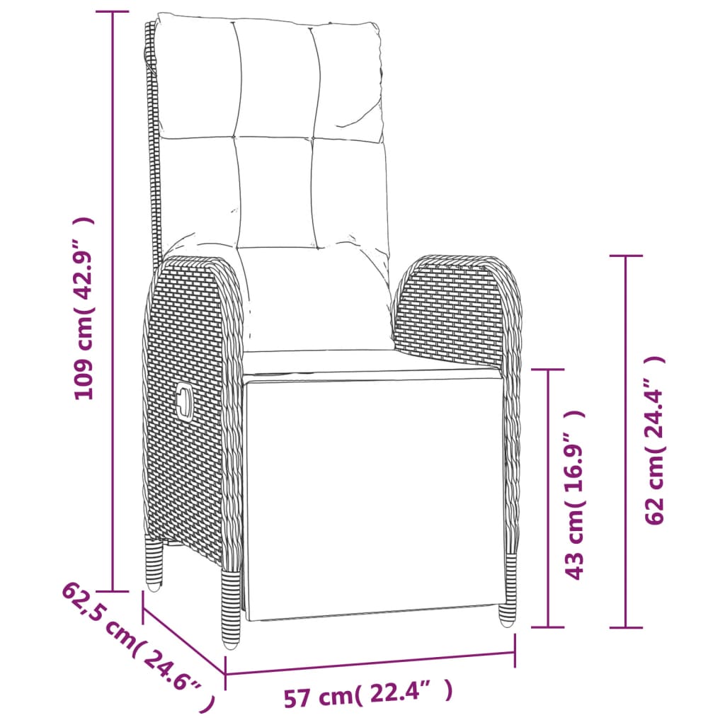 8720845819811_g_en_hd_8 vidaXL 5 Piece Garden Dining Set with Cushions Grey Poly Rattan - Image 10