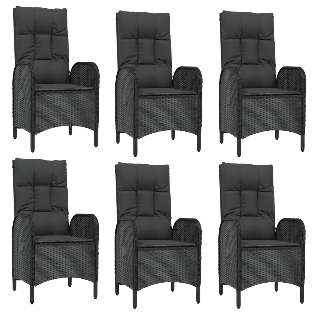 8720845819927_g_en_hd_2 vidaXL 7 Piece Garden Dining Set with Cushions Black and Grey Poly Rattan - Image 4
