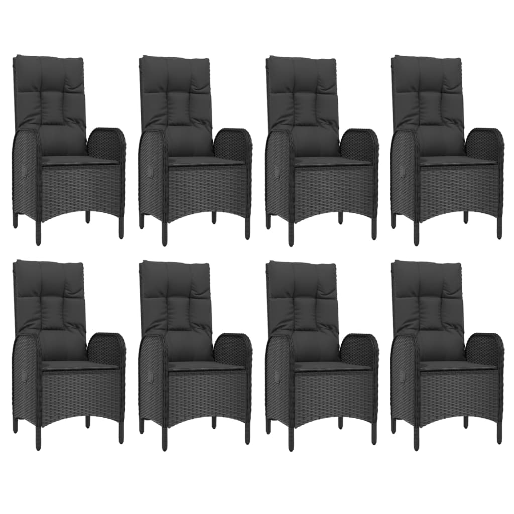 8720845819934_g_en_hd_2 vidaXL 9 Piece Garden Dining Set with Cushions Black and Grey Poly Rattan - Image 4