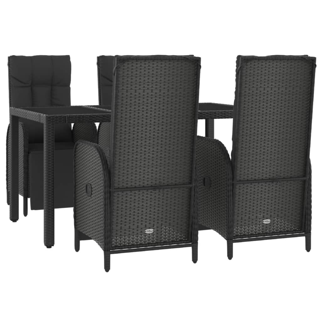 8720845819965_g_en_hd_1 vidaXL 5 Piece Garden Dining Set with Cushions Black Poly Rattan - Image 3