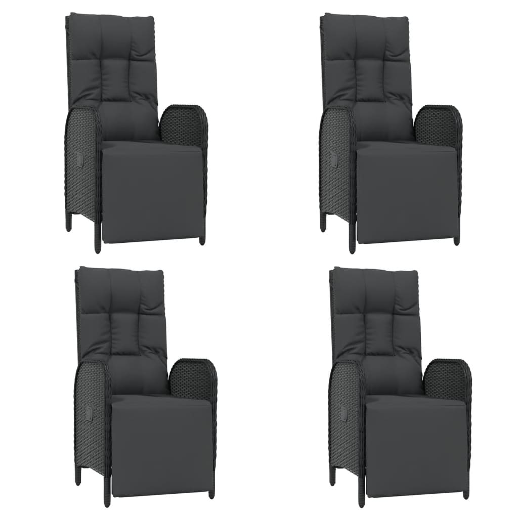 8720845819965_g_en_hd_2 vidaXL 5 Piece Garden Dining Set with Cushions Black Poly Rattan - Image 4