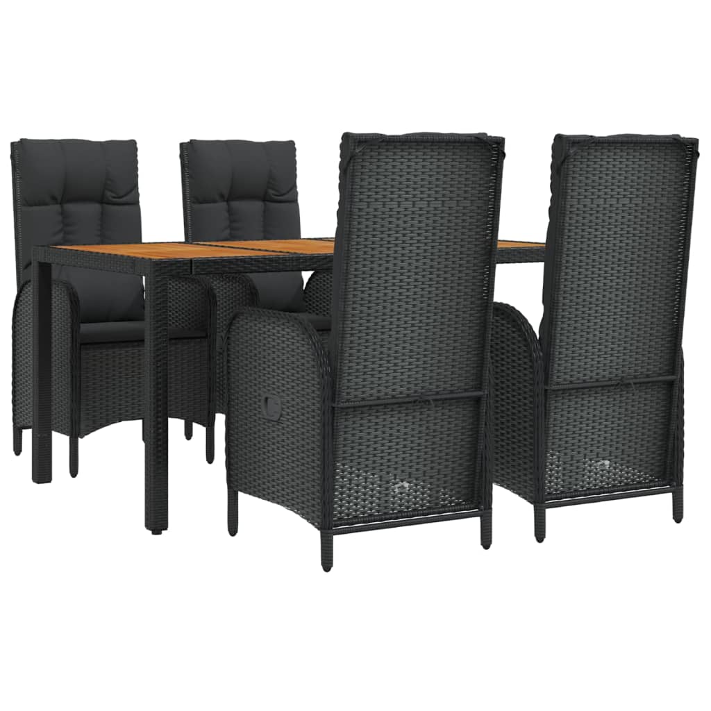 8720845820053_g_en_hd_1 vidaXL 5 Piece Garden Dining Set with Cushions Black Poly Rattan - Image 3