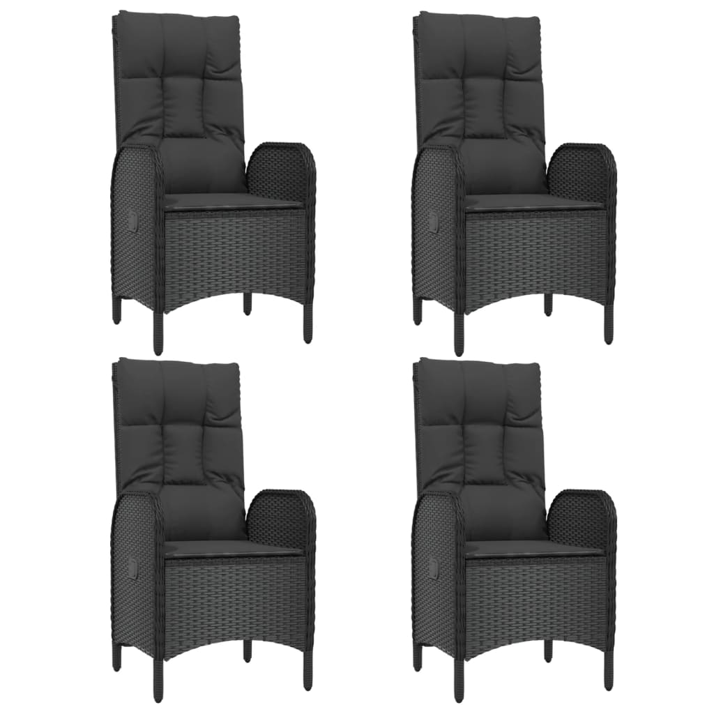 8720845820053_g_en_hd_2 vidaXL 5 Piece Garden Dining Set with Cushions Black Poly Rattan - Image 4