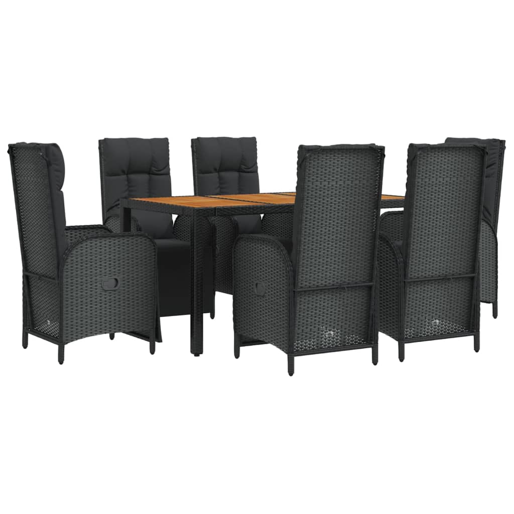 8720845820121_g_en_hd_1 vidaXL 7 Piece Garden Dining Set with Cushions Black Poly Rattan - Image 3