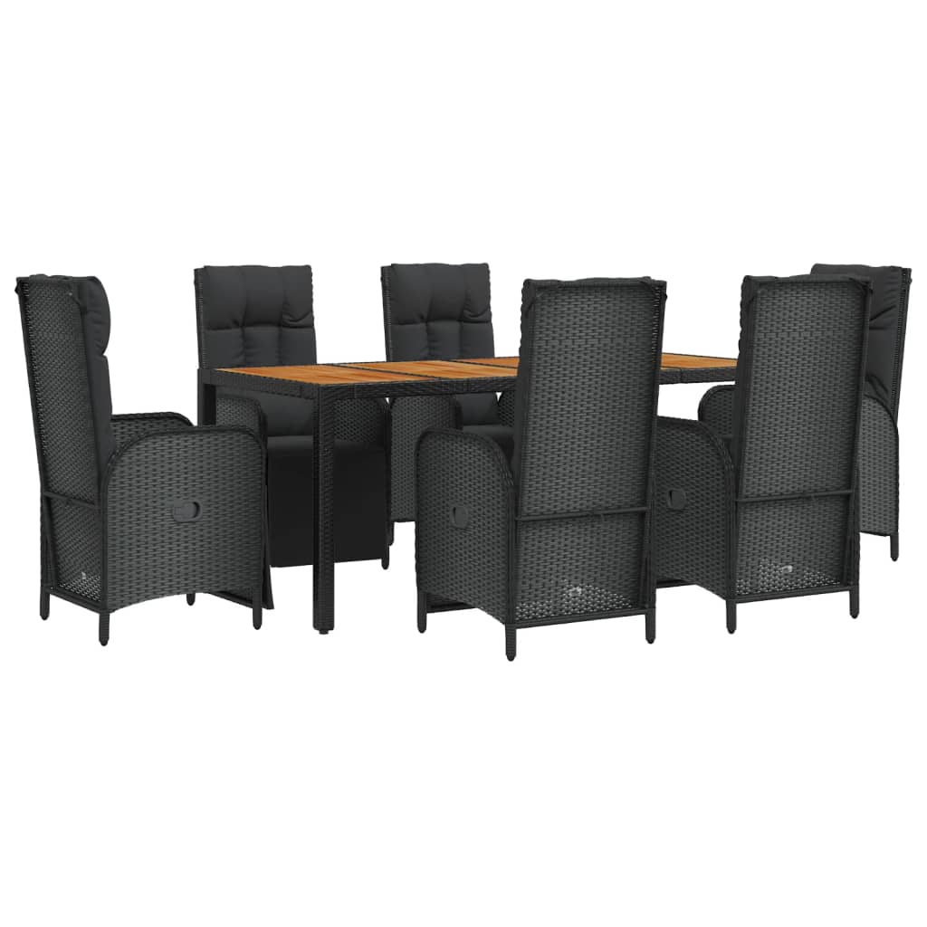 8720845820138_g_en_hd_1 vidaXL 7 Piece Garden Dining Set with Cushions Black Poly Rattan - Image 3