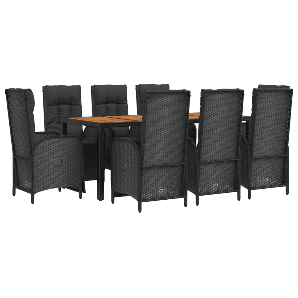 8720845820145_g_en_hd_1 vidaXL 9 Piece Garden Dining Set with Cushions Black Poly Rattan - Image 3