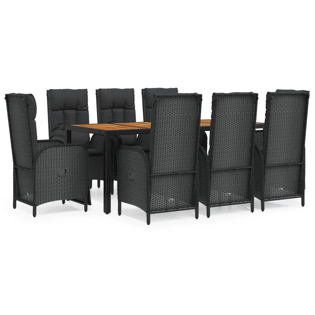 8720845820176_a_en_hd_1 vidaXL 9 Piece Garden Dining Set with Cushions Black Poly Rattan - Image 2