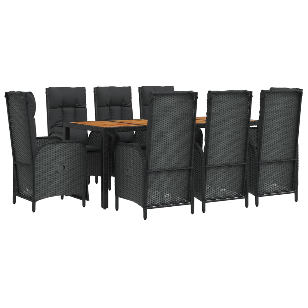 8720845820176_g_en_hd_1 vidaXL 9 Piece Garden Dining Set with Cushions Black Poly Rattan - Image 3