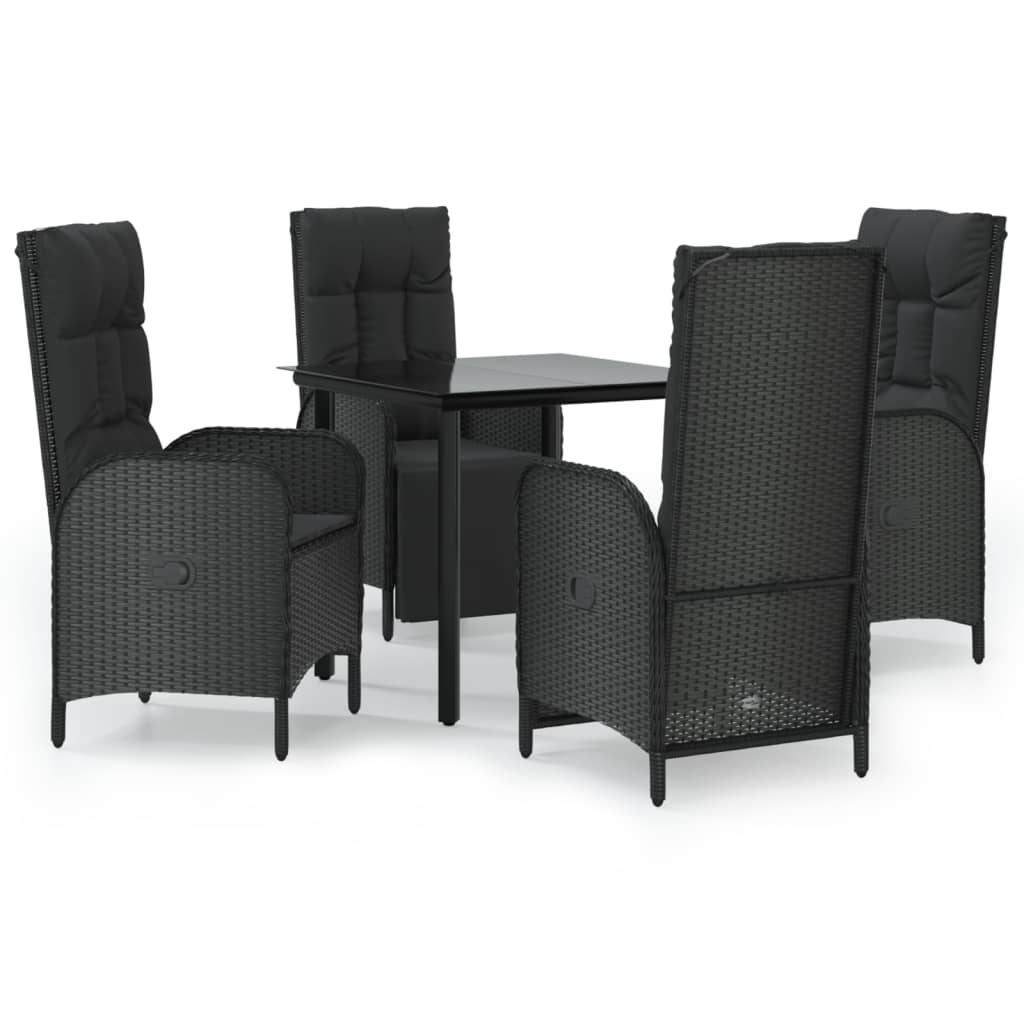 8720845821302_a_en_hd_1 vidaXL 5 Piece Garden Dining Set with Cushions Black Poly Rattan - Image 2