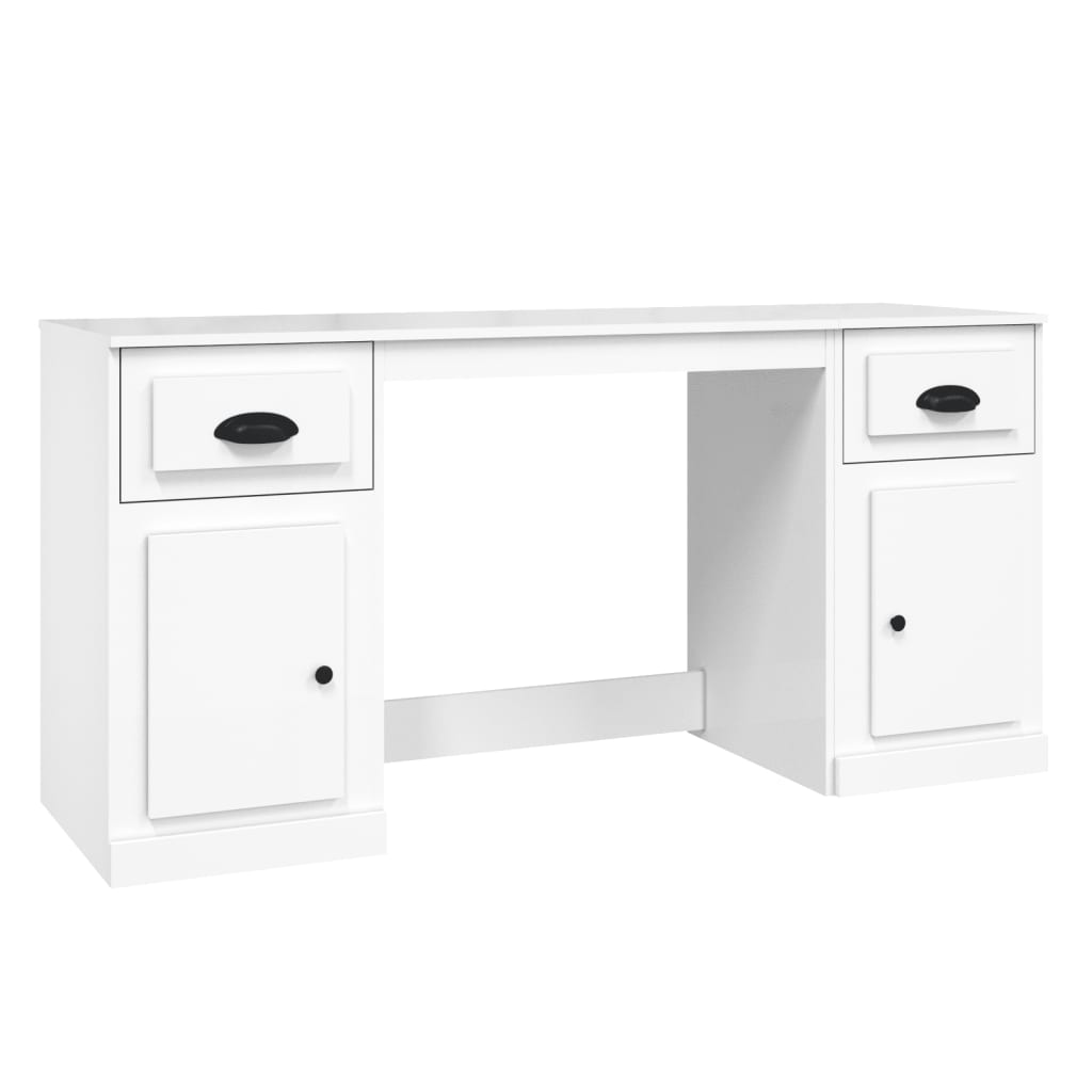 8720845822583_a_en_hd_1 vidaXL Desk with Cabinet High Gloss White Engineered Wood - Image 2