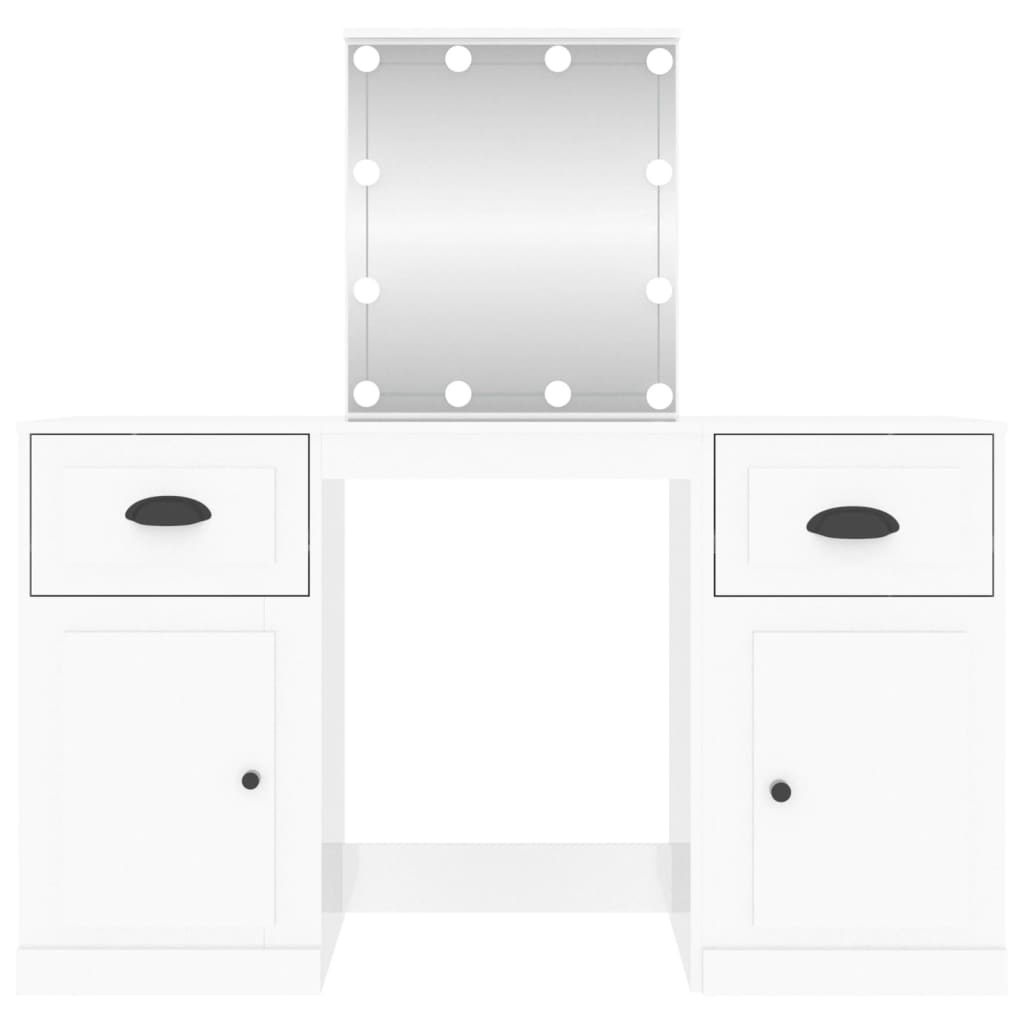 8720845822743_g_en_hd_4 vidaXL Dressing Table with LED High Gloss White 130x50x132.5 cm - Image 7