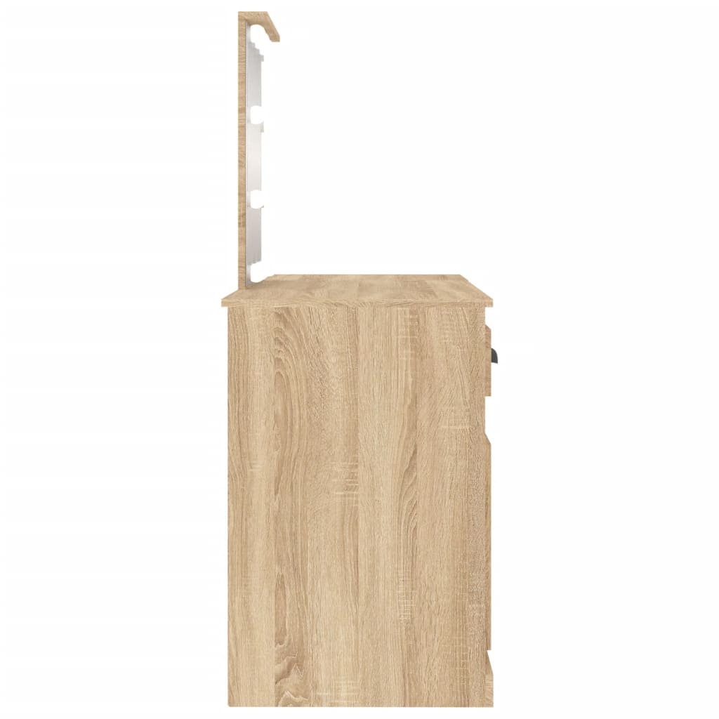 8720845822750_g_en_hd_5 vidaXL Dressing Table with LED Sonoma Oak 130x50x132.5 cm - Image 8