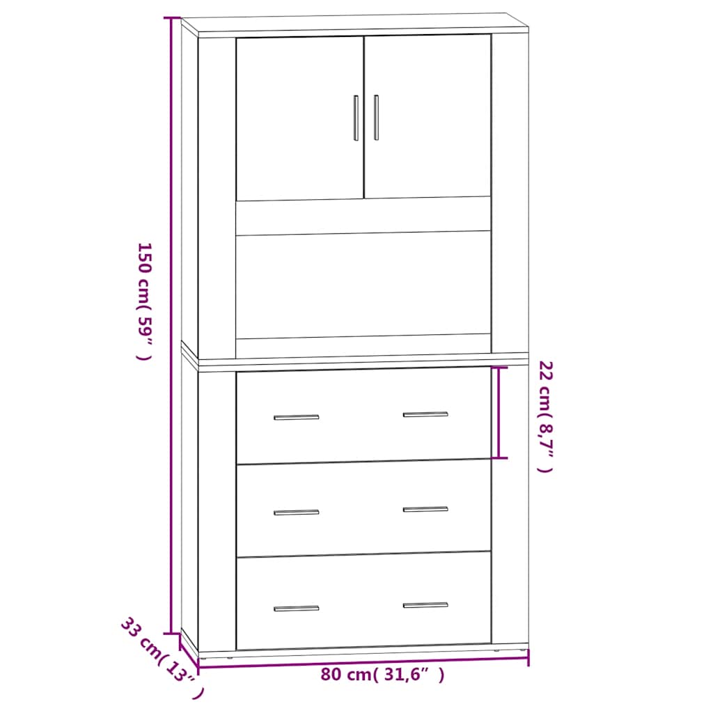 8720845823177_g_en_hd_10 vidaXL Highboard Smoked Oak Engineered Wood - Image 13