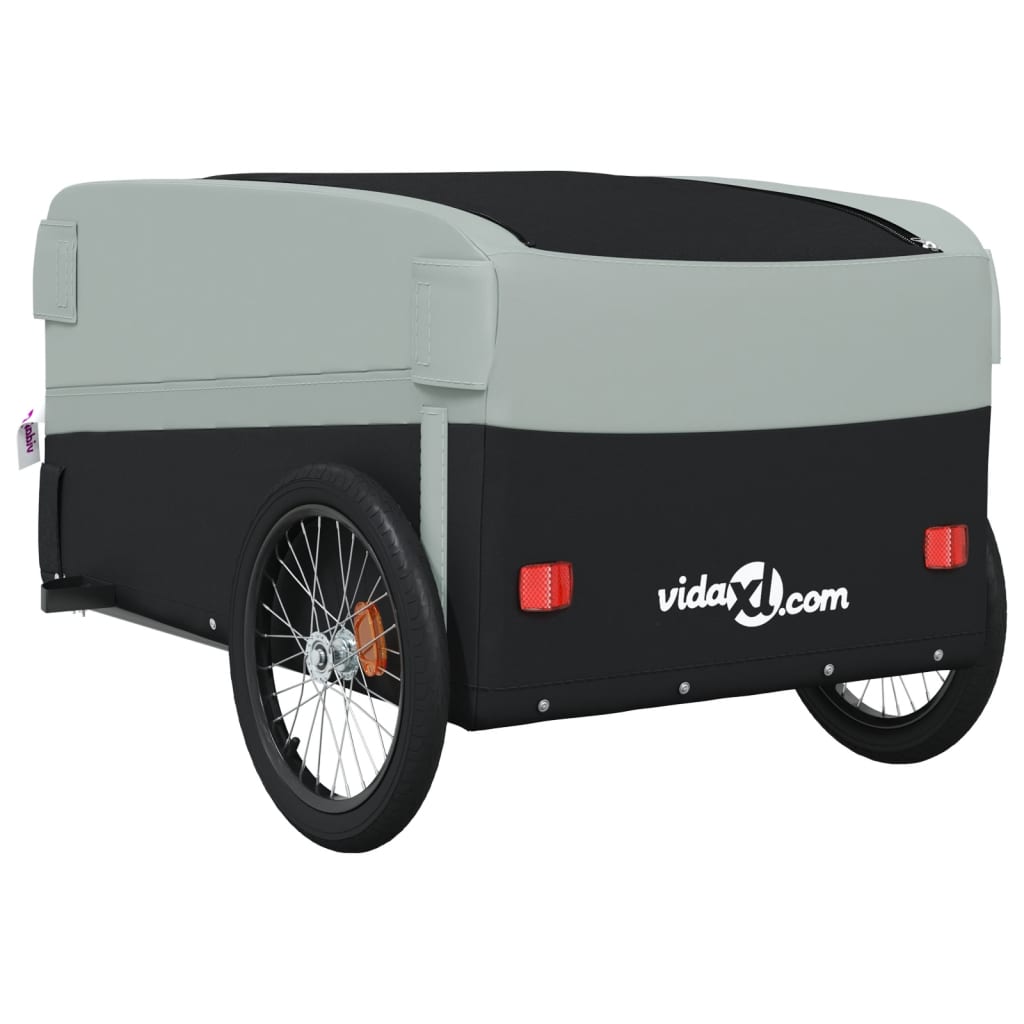 8720845826062_g_en_hd_6 vidaXL Bike Trailer Black and Grey 45 kg Iron - Image 8