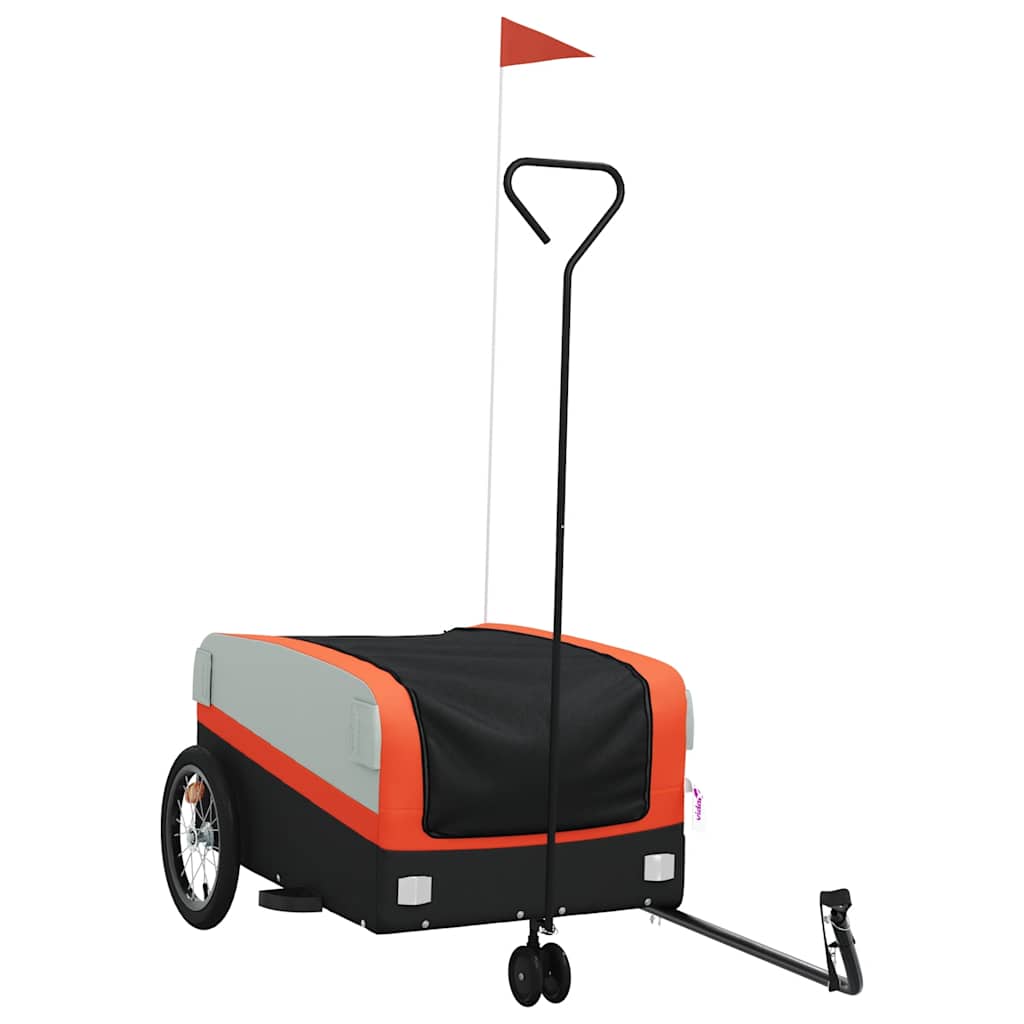 8720845826116_a_en_hd_1 vidaXL Bike Trailer Black and Orange 45 kg Iron - Image 2