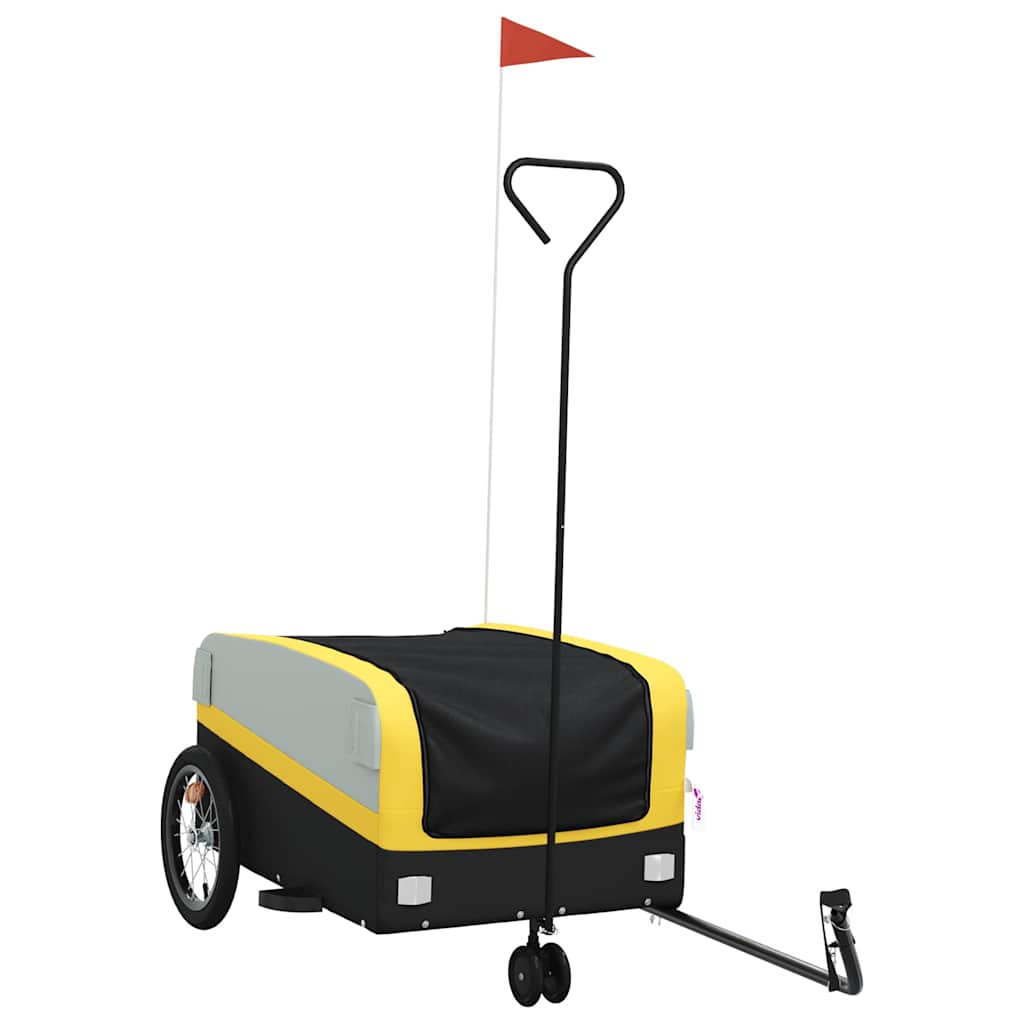 8720845826147_a_en_hd_1 vidaXL Bike Trailer Black and Yellow 45 kg Iron - Image 2