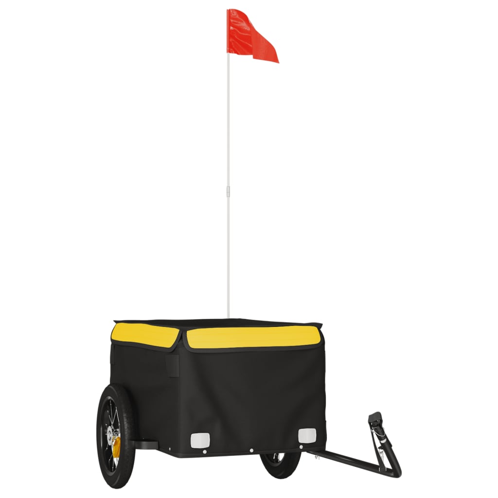 8720845826215_a_en_hd_1 vidaXL Bike Trailer Black and Yellow 30 kg Iron - Image 2