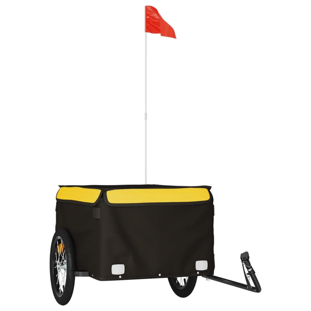 8720845826284_a_en_hd_1 vidaXL Bike Trailer Black and Yellow 45 kg Iron - Image 2