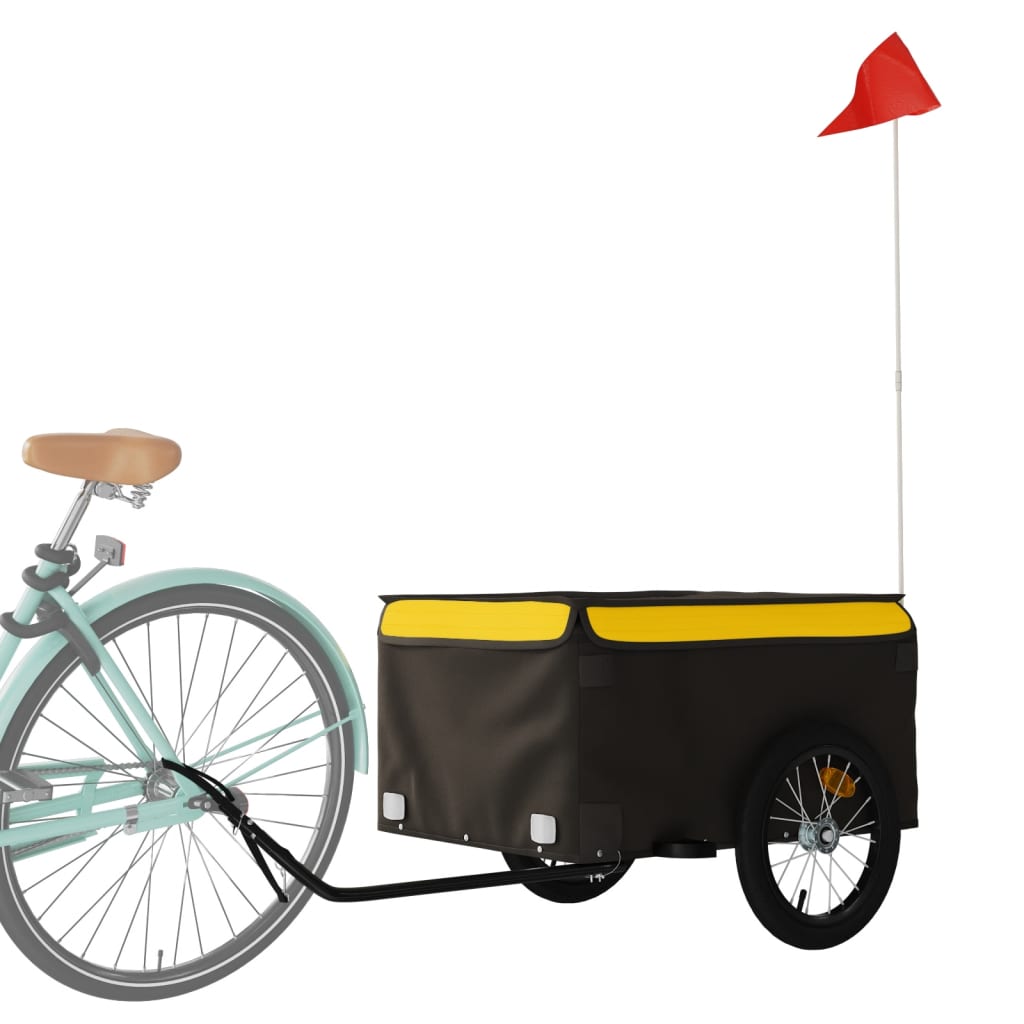 8720845826284_g_en_hd_1 vidaXL Bike Trailer Black and Yellow 45 kg Iron - Image 3