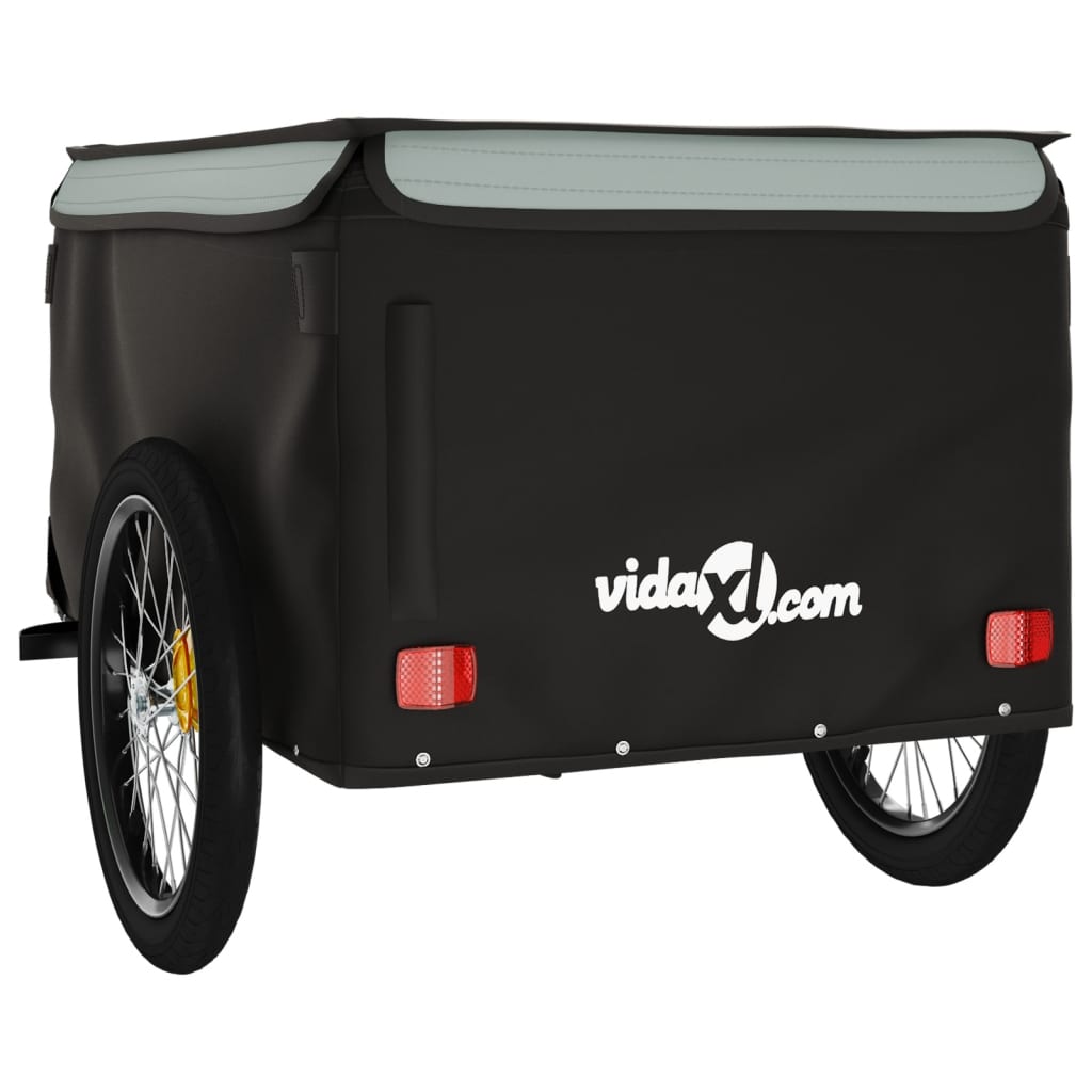 8720845826345_g_en_hd_6 vidaXL Bike Trailer Black and Grey 45 kg Iron - Image 8