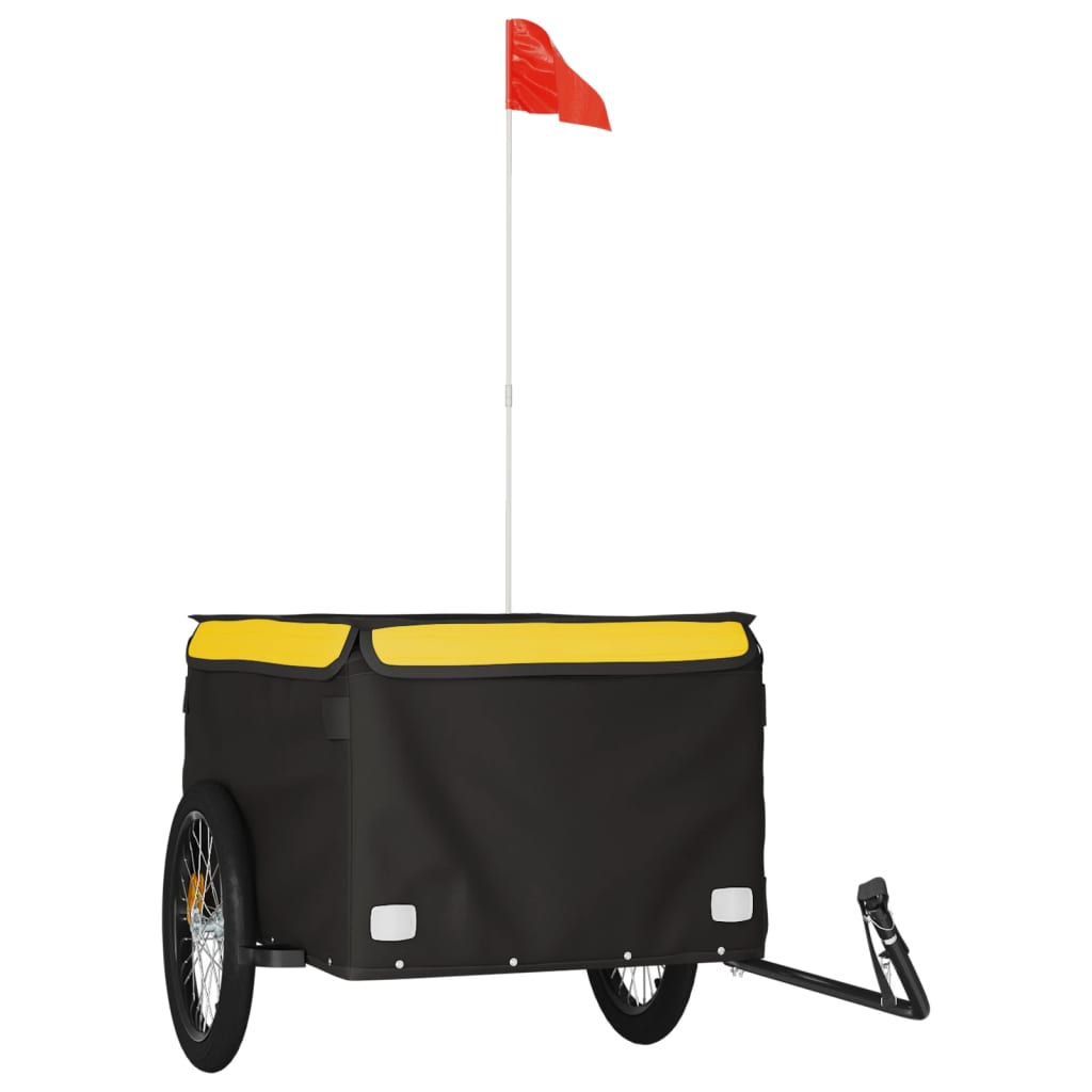8720845826352_a_en_hd_1 vidaXL Bike Trailer Black and Yellow 45 kg Iron - Image 2