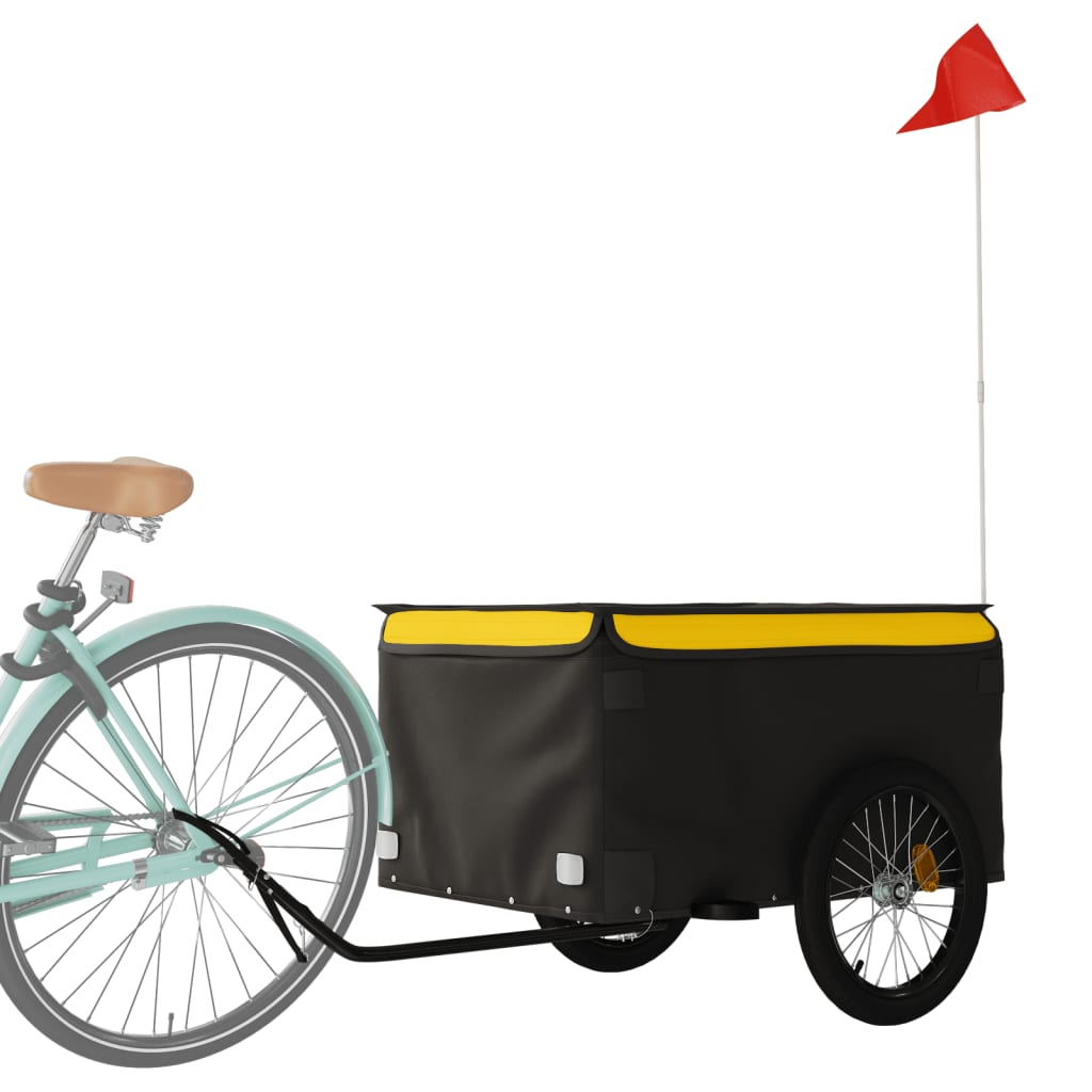 8720845826352_g_en_hd_1 vidaXL Bike Trailer Black and Yellow 45 kg Iron - Image 3