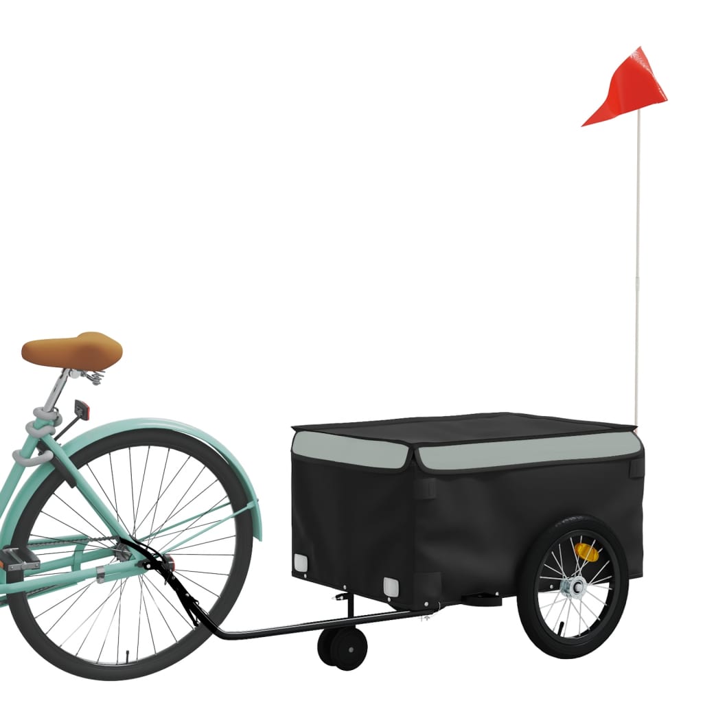 8720845826482_g_en_hd_1 vidaXL Bike Trailer Black and Grey 45 kg Iron - Image 3