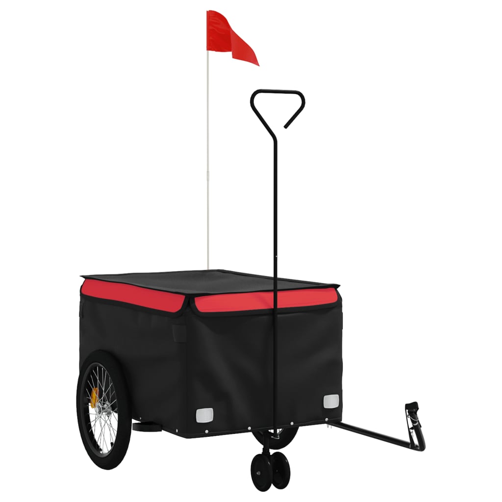 8720845826543_a_en_hd_1 vidaXL Bike Trailer Black and Red 45 kg Iron - Image 2