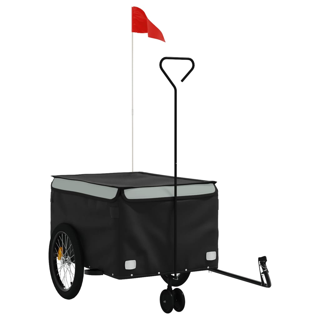 8720845826550_a_en_hd_1 vidaXL Bike Trailer Black and Grey 45 kg Iron - Image 2
