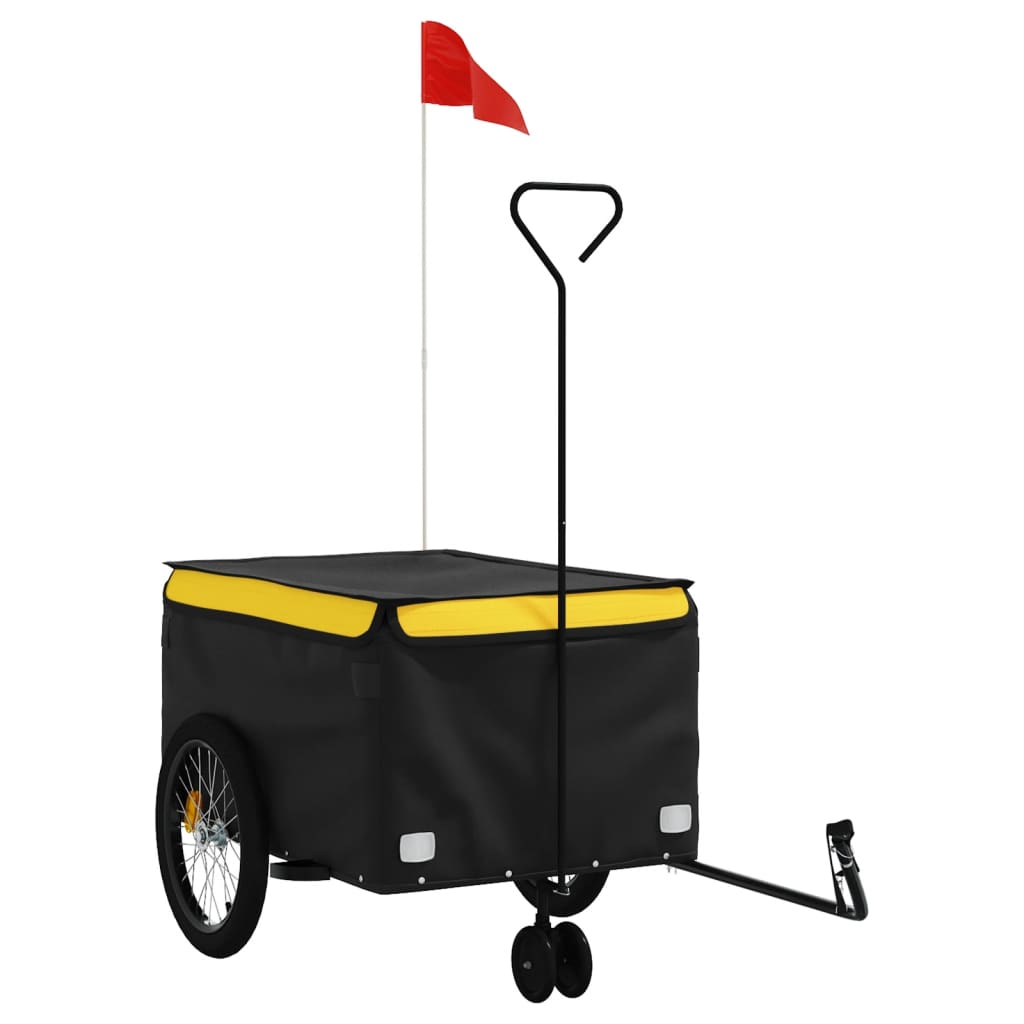 8720845826567_a_en_hd_1 vidaXL Bike Trailer Black and Yellow 45 kg Iron - Image 2