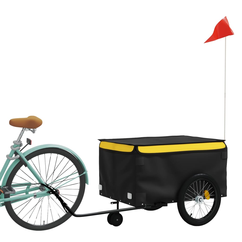8720845826567_g_en_hd_1 vidaXL Bike Trailer Black and Yellow 45 kg Iron - Image 3