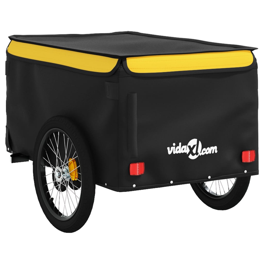 8720845826567_g_en_hd_6 vidaXL Bike Trailer Black and Yellow 45 kg Iron - Image 8