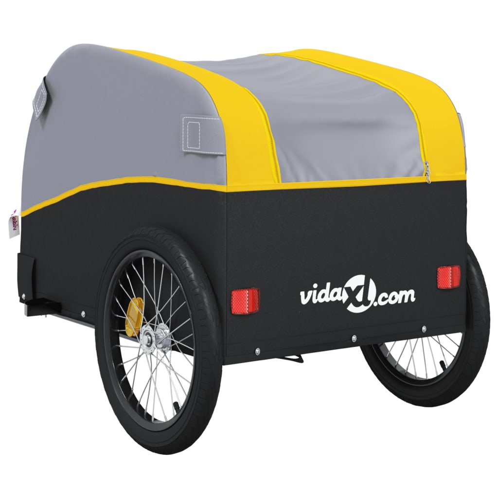 8720845826635_g_en_hd_6 vidaXL Bike Trailer Black and Yellow 30 kg Iron - Image 8