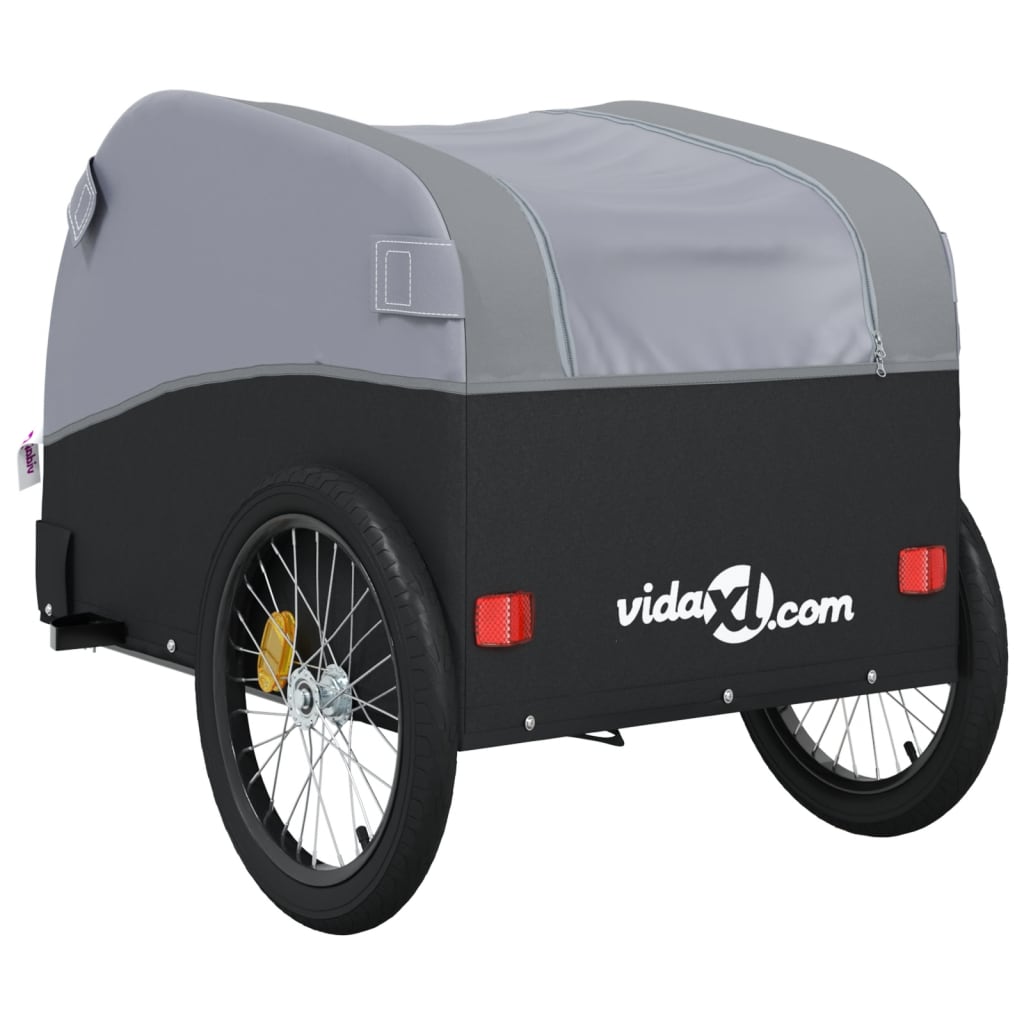 8720845826697_g_en_hd_6 vidaXL Bike Trailer Black and Grey 45 kg Iron - Image 8