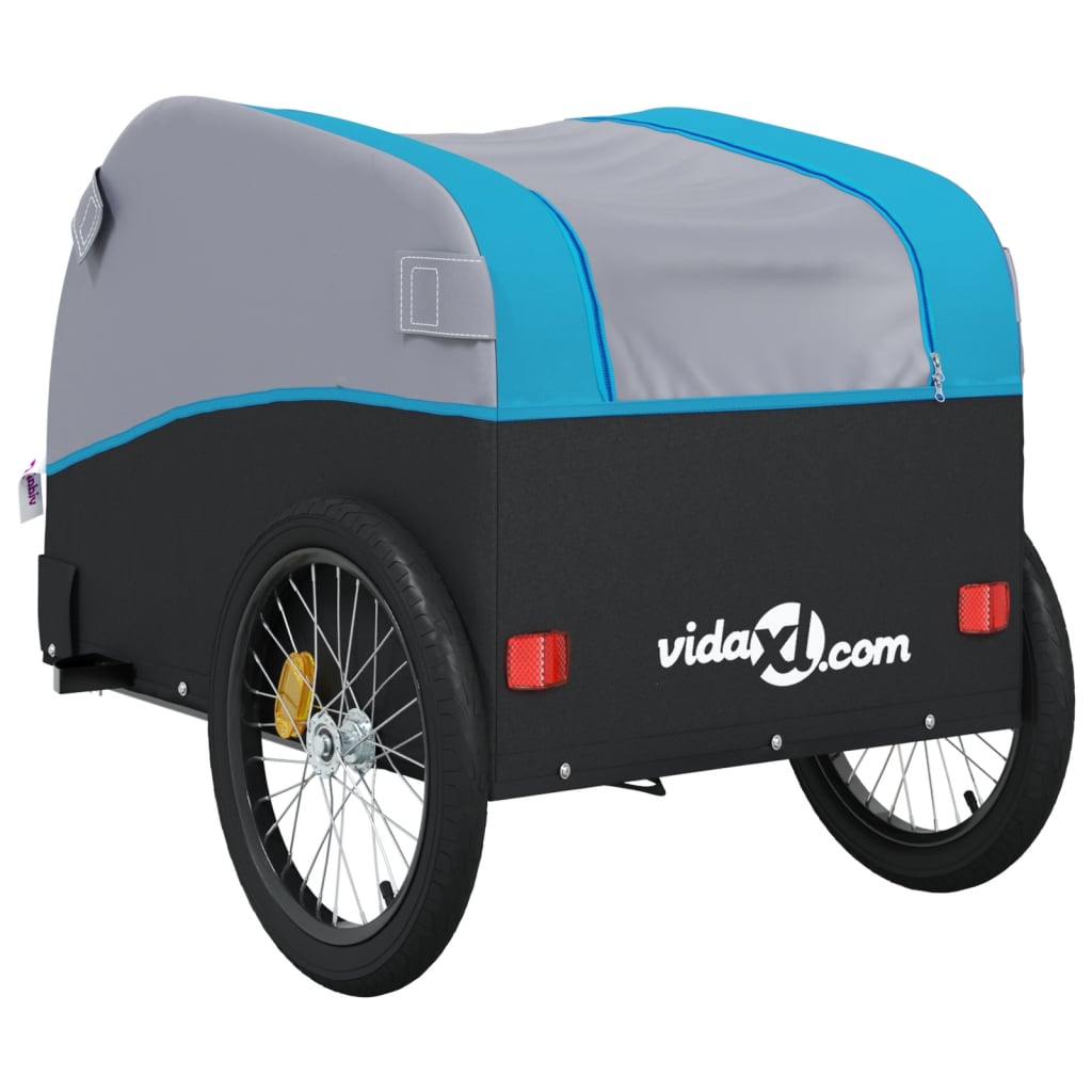 8720845826710_g_en_hd_6 vidaXL Bike Trailer Black and Blue 45 kg Iron - Image 8