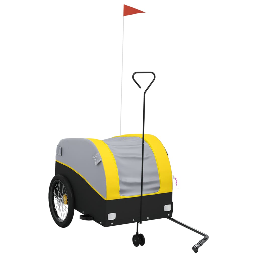8720845826987_a_en_hd_1 vidaXL Bike Trailer Black and Yellow 45 kg Iron - Image 2
