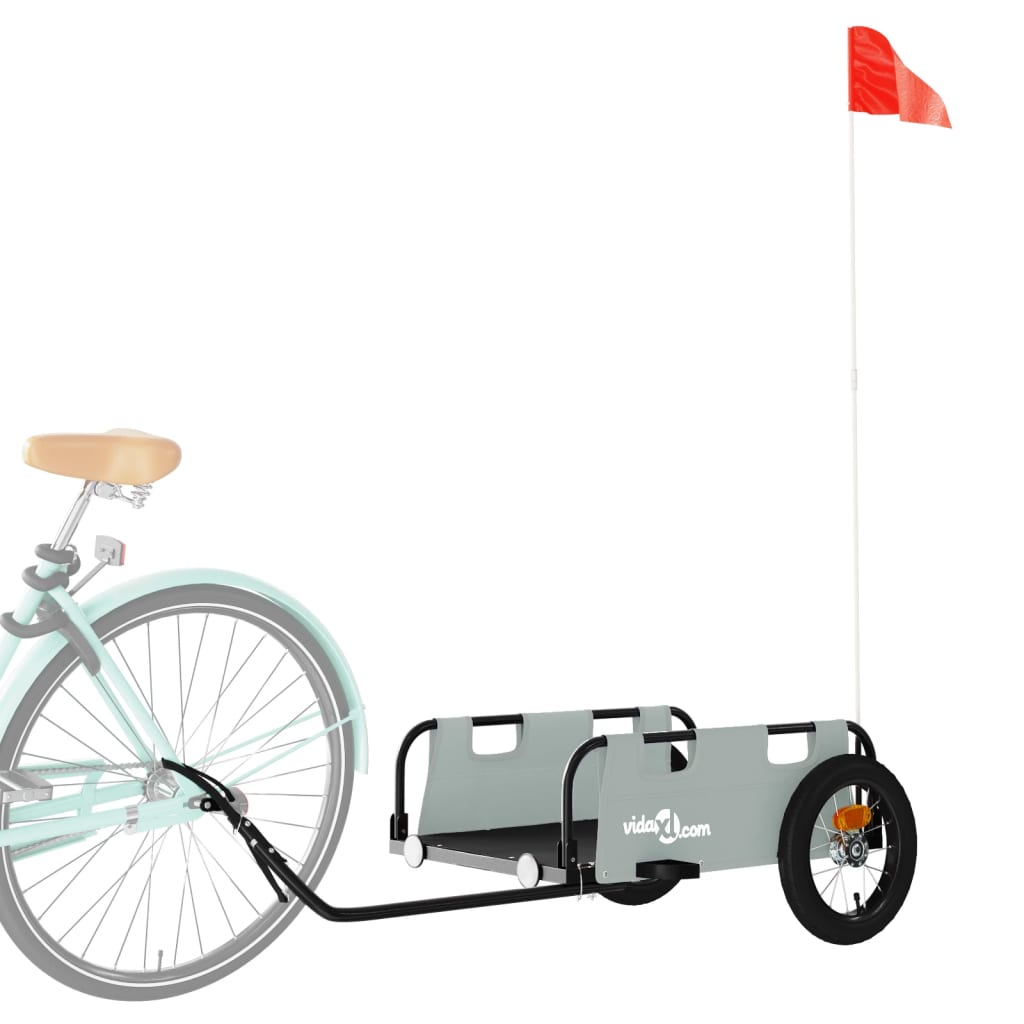 8720845827045_g_en_hd_1 vidaXL Bike Trailer Grey Oxford Fabric and Iron - Image 3