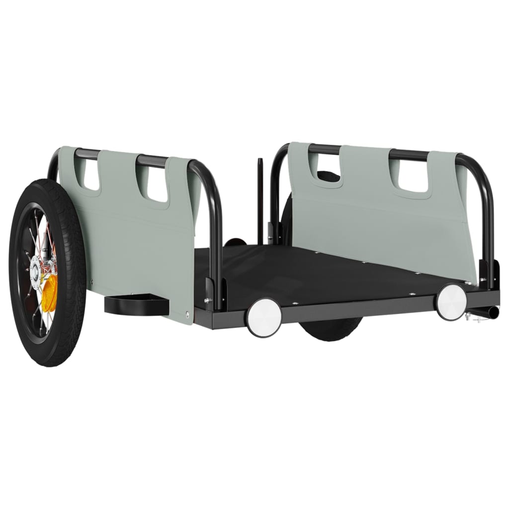 8720845827045_g_en_hd_2 vidaXL Bike Trailer Grey Oxford Fabric and Iron - Image 4